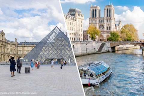Combo: Louvre Museum Reserved Access Tickets + Seine River Cruise