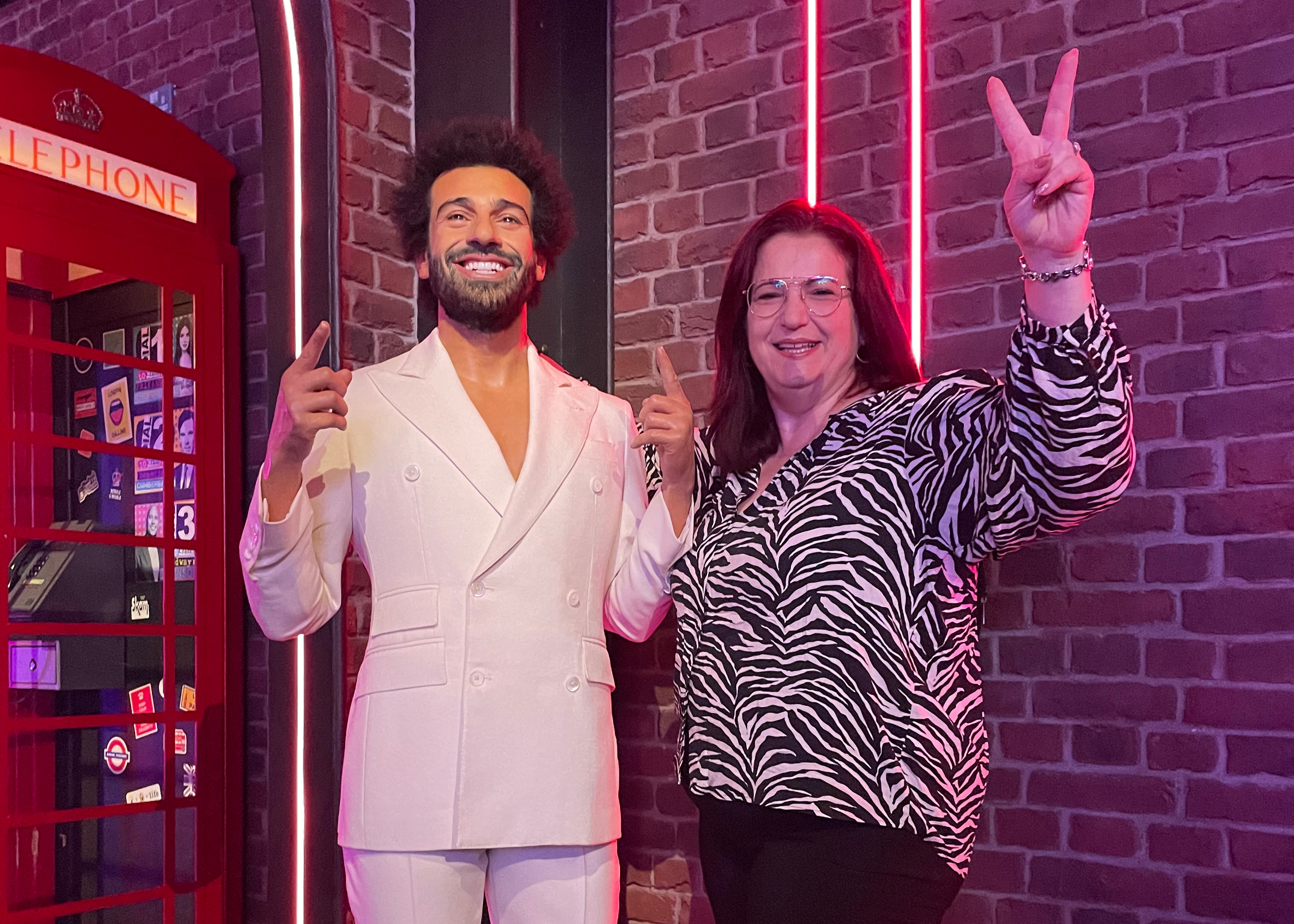 Mo Salah at Madame Tussauds