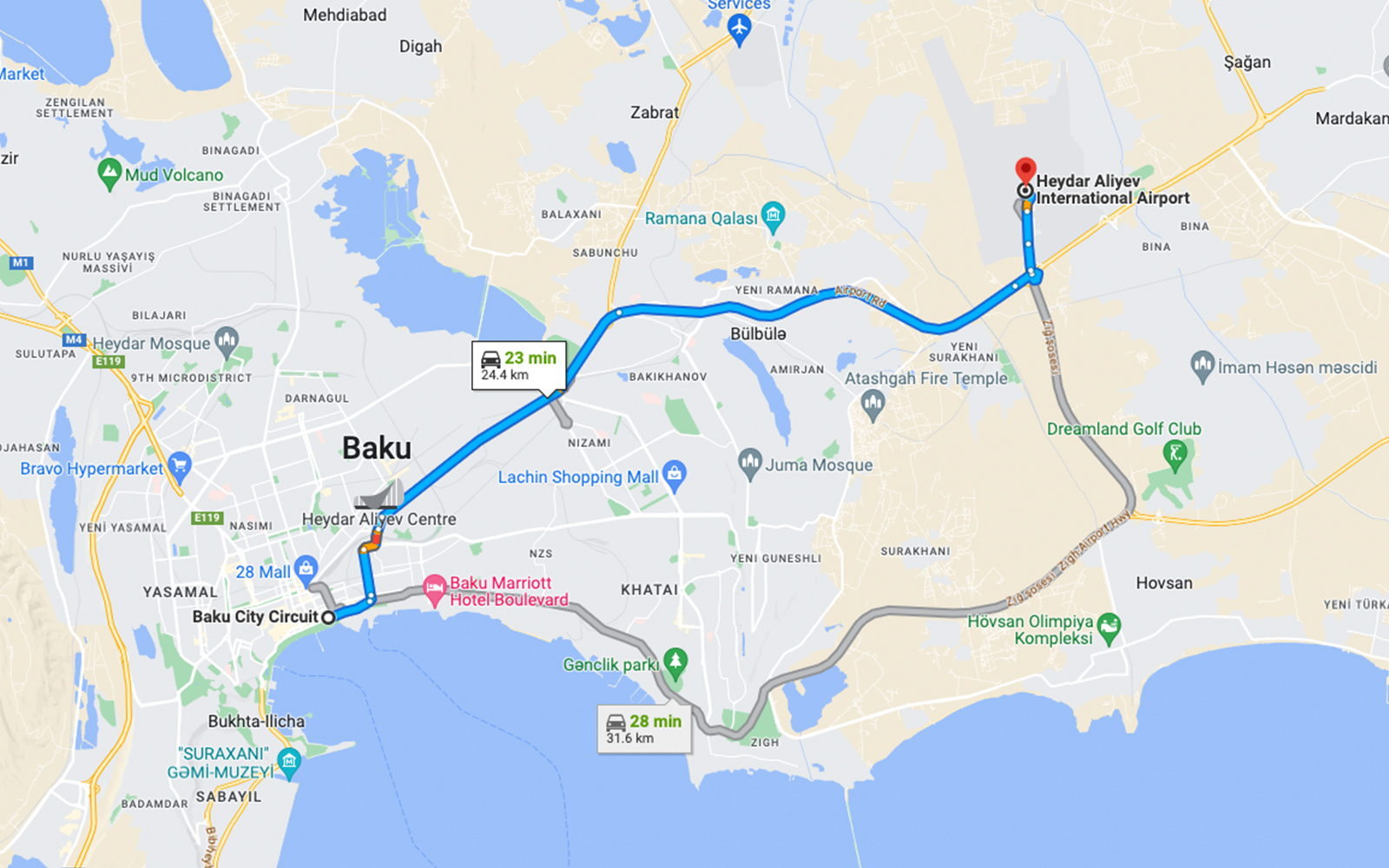 Getting to Azerbaijan GP 2023