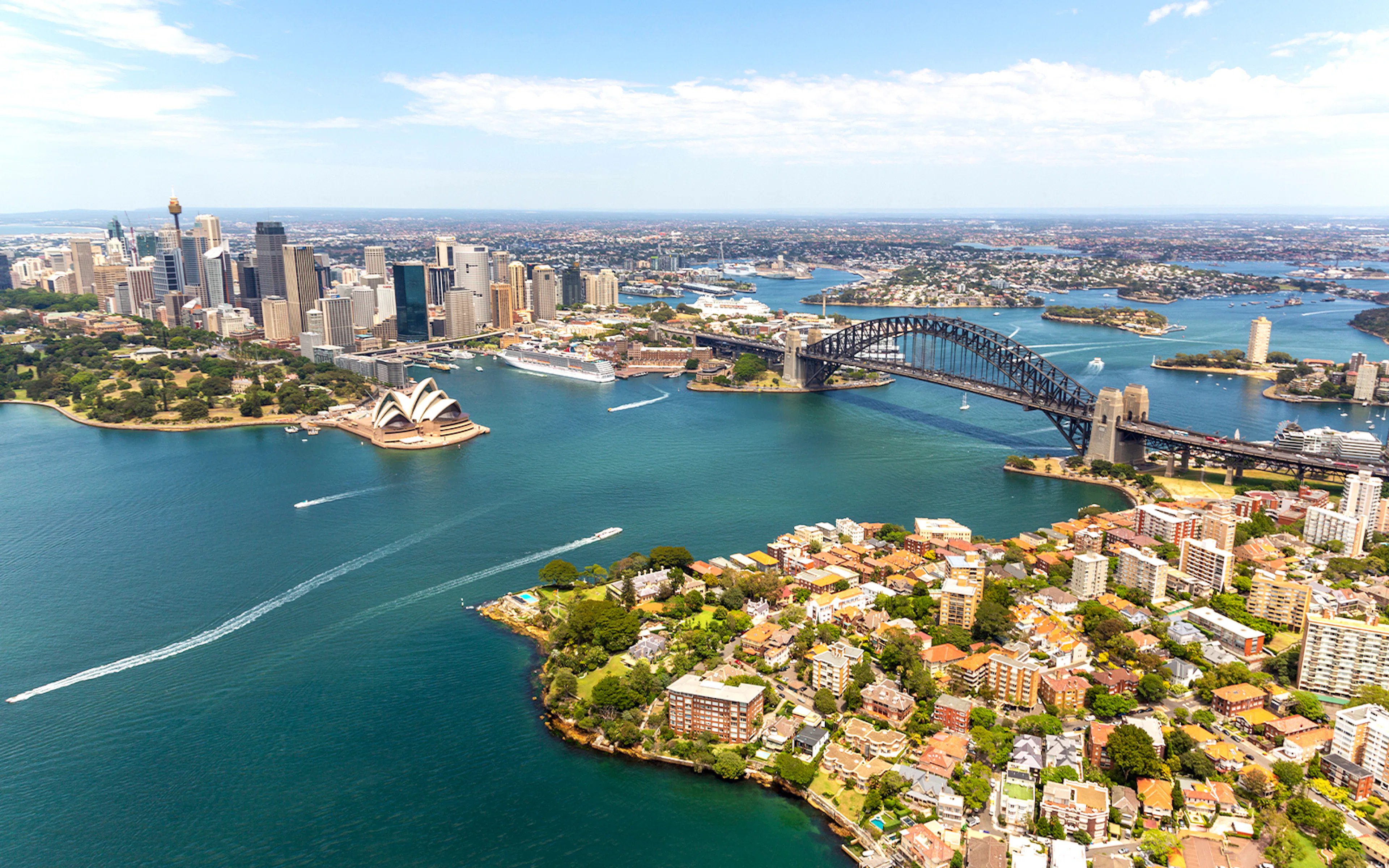 Aerial image of Sydney Harbour