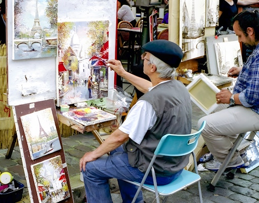 Street artists in Place du Tertre