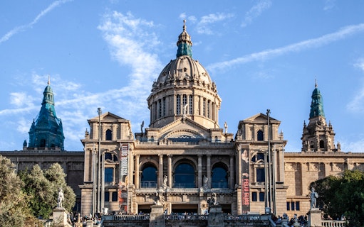 National Art Museum of Catalonia on Montjuïc, Barcelona, during a guided walking tour.