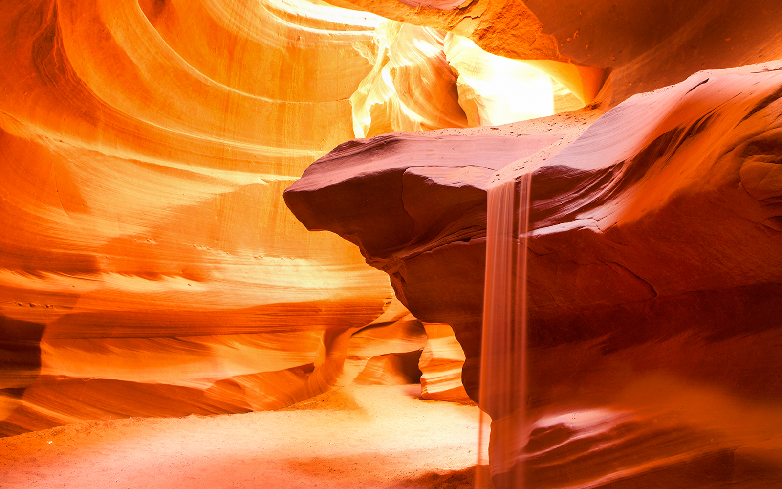 Antelope Canyon sandstone formations, Page, Arizona.