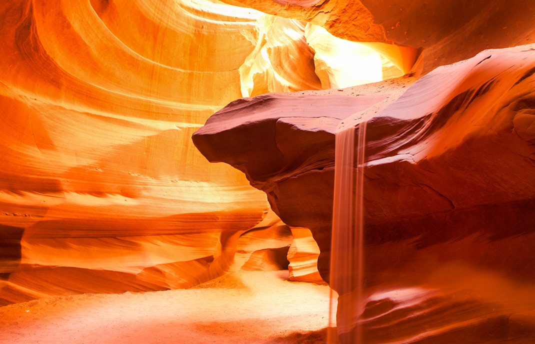 Antelope Canyon sandstone formations, Page, Arizona.