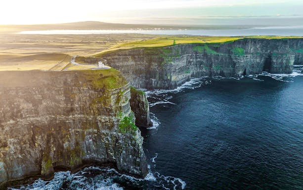 Cliffs of Moher coastline with ocean view in County Clare, Ireland.