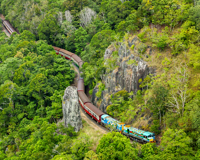 From Cairns: Scenic Train, Skyrail, & Hartley's Crocodile Adventures