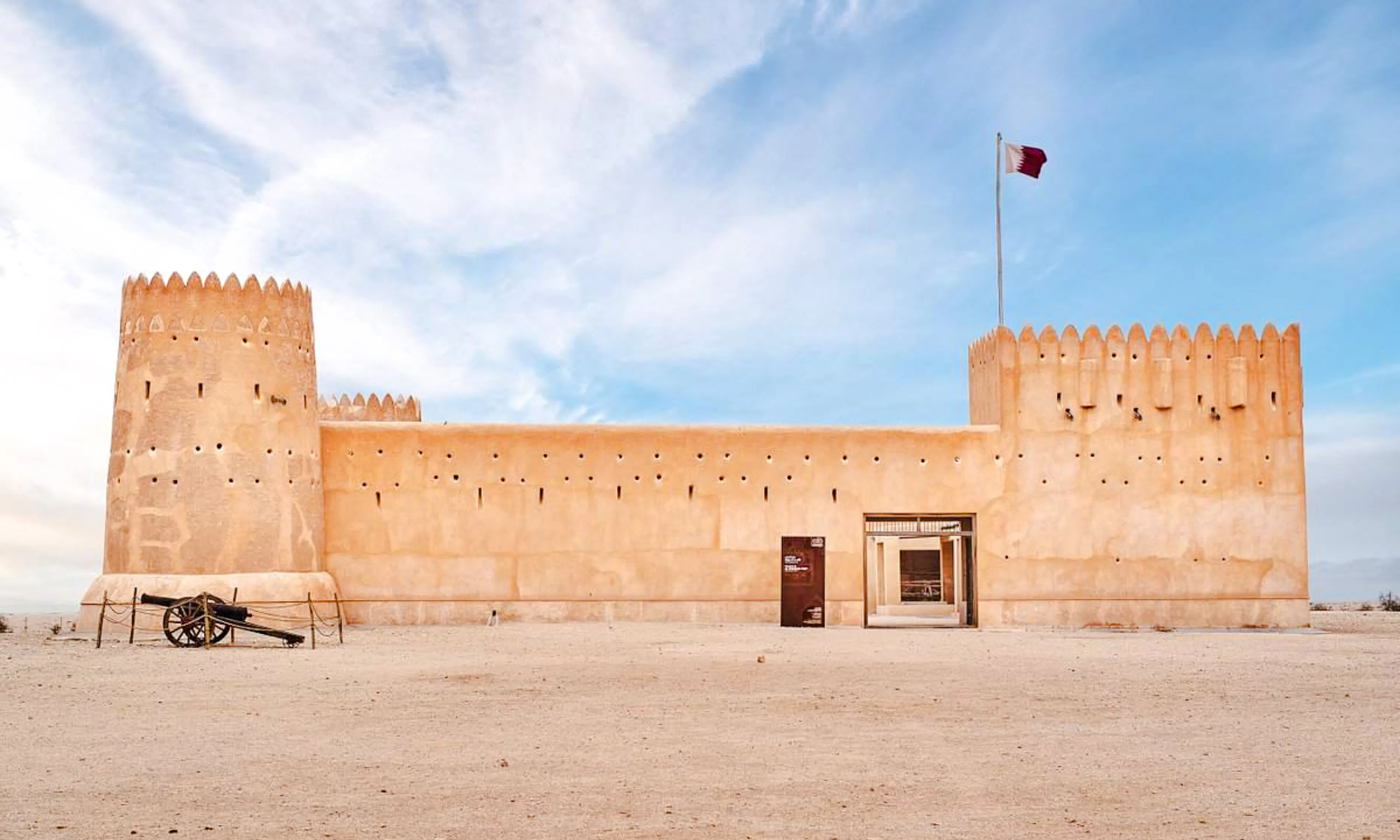 from doha: private al zubarah fort, purple island and al thakhira mangroves tour-5