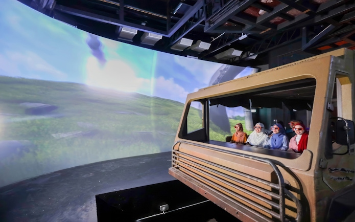 Visitors enjoying a 3D experience at SkyRex, Langkawi SkyCab.