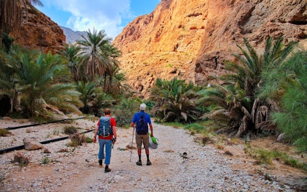 From Muscat:  Private Tour of Wadi Shab Hike, Fins Beach Swim & Bimmah Sinkhole