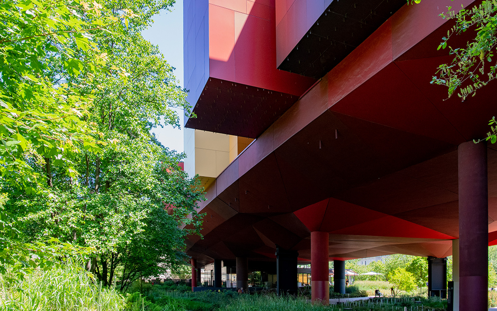 Cantilevered Structure at the Musee du Quai Branly