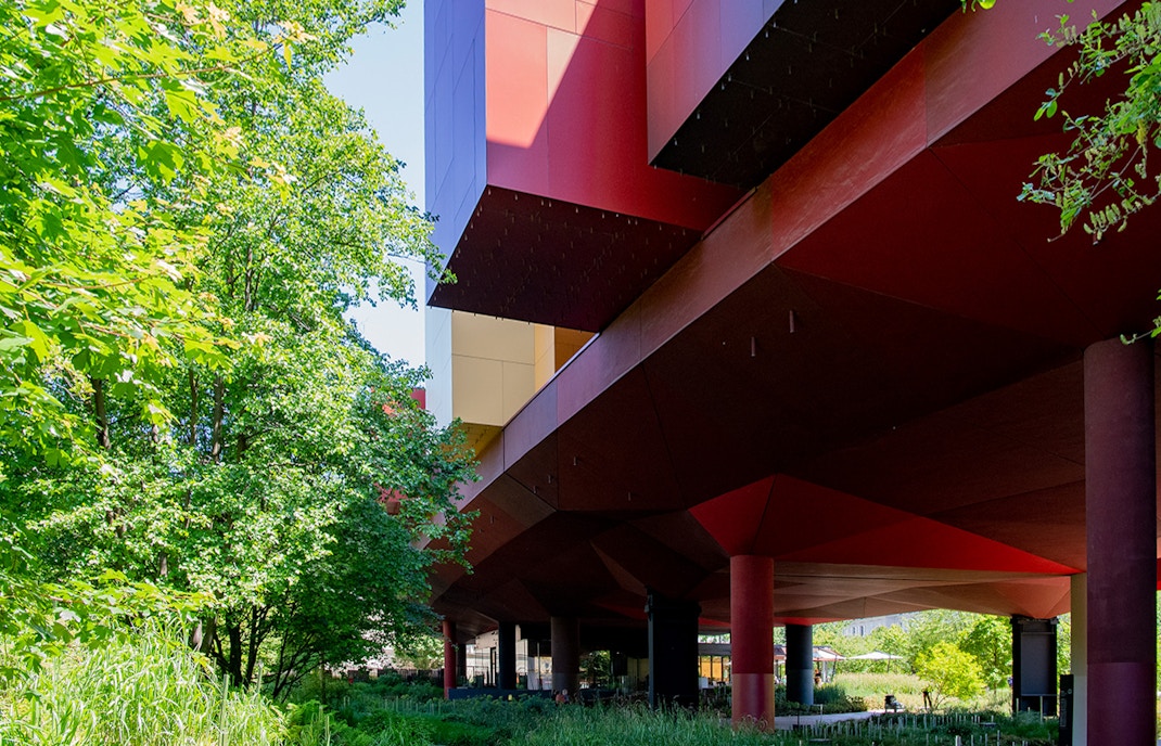 Cantilevered Structure at the Musee du Quai Branly