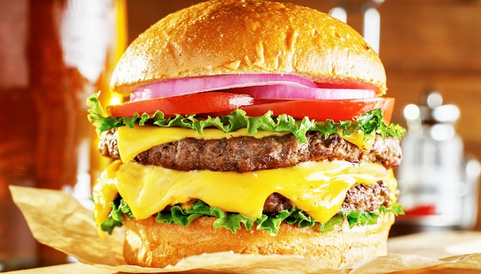 Burger at Alton towers