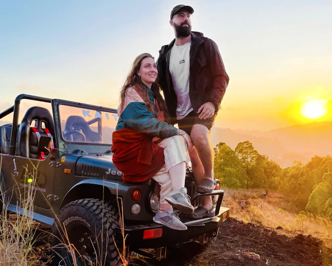 Mount Batur Sunrise Guided Jeep Tour with Black Lava Exploration, Breakfast & Hotel Transfers