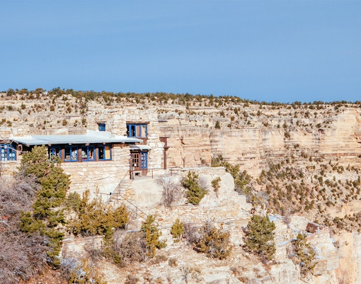 Yavapai Geological Museum perched on the edge of the Grand Canyon, Arizona.