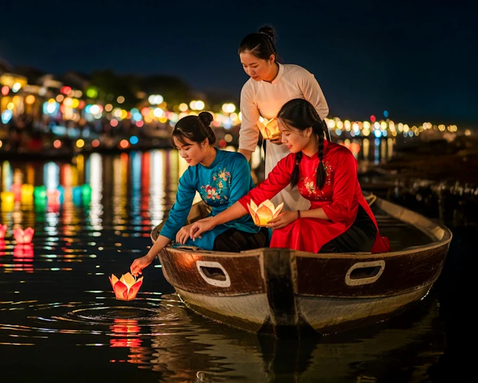 Coconut Boat Ride, Hoi An City Tour, Lantern Release & Dinner