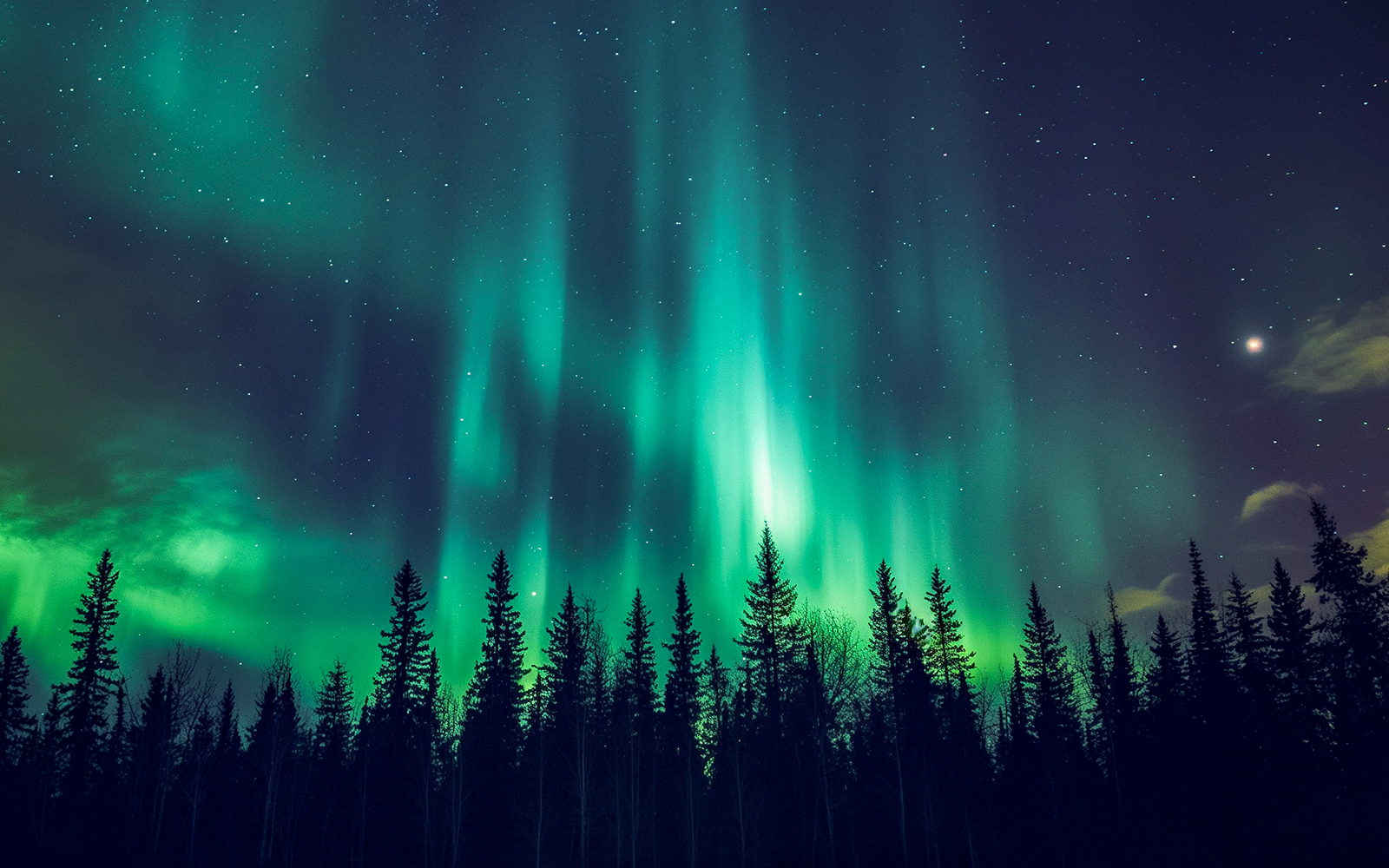 Northern lights at Santa Claus Village