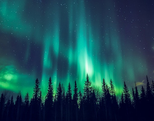 Northern lights at Santa Claus Village