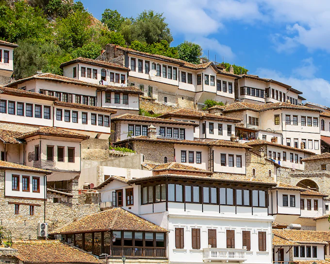 From Durres/Golem: Berat City & Belshi Lake Day Trip