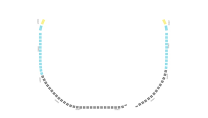 Plan de salle du Royal Albert Hall, Rausing Circle