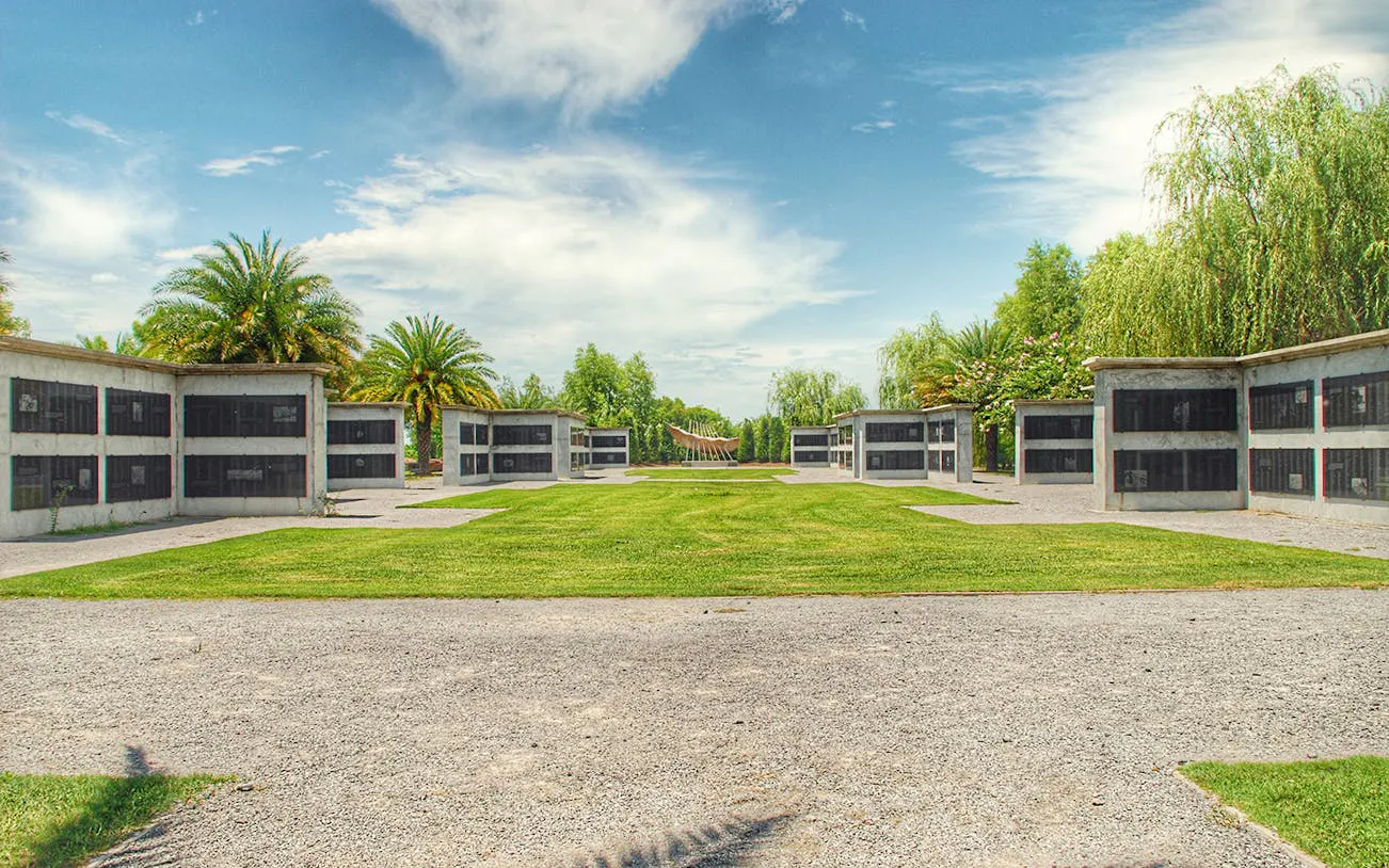 Cemetery memorials at Whitney Plantation, New Orleans tour.