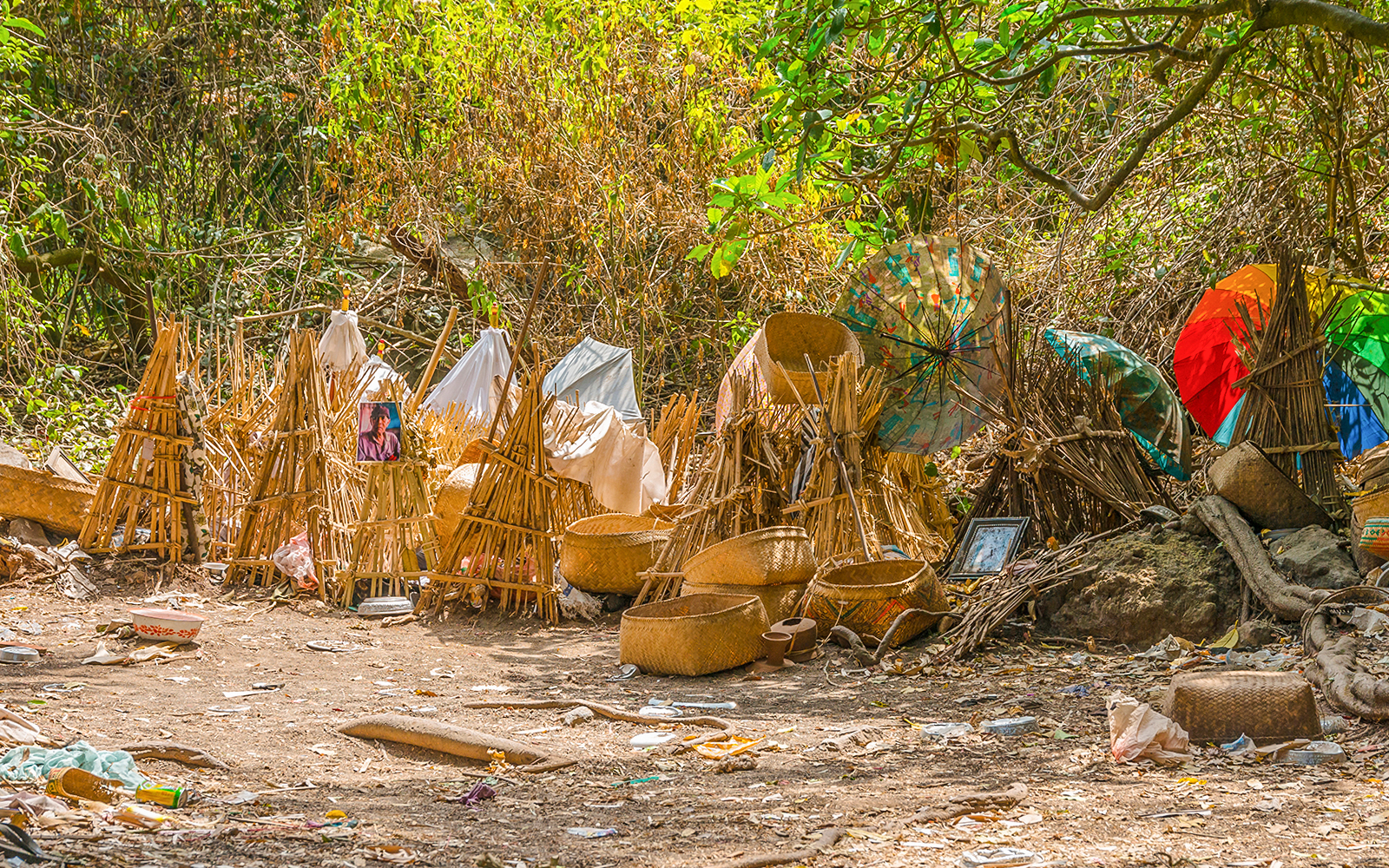 The indigenous cemetery at Trunyan Village