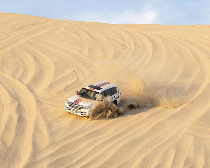 Full-Day Desert Safari with Dune Bashing, Al Majles Resort Day Pass & Lunch