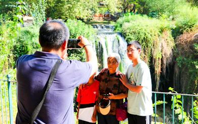 Antalya: Lara Beach & Duden Waterfalls Boat Trip with Lunch & Soft Drinks