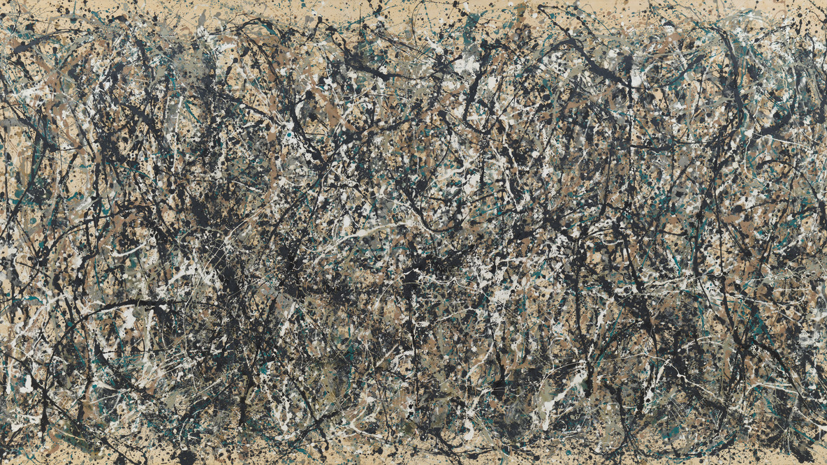 Jackson Pollock's "Mural" displayed in MoMA