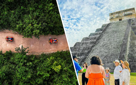 2-Day Cancun Adventure: Jungle ATV, Ziplines & Cenote Swim + Chichen Itza Tour