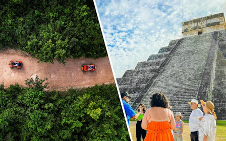 2-Day Cancun Adventure: Jungle ATV, Ziplines & Cenote Swim + Chichen Itza Tour