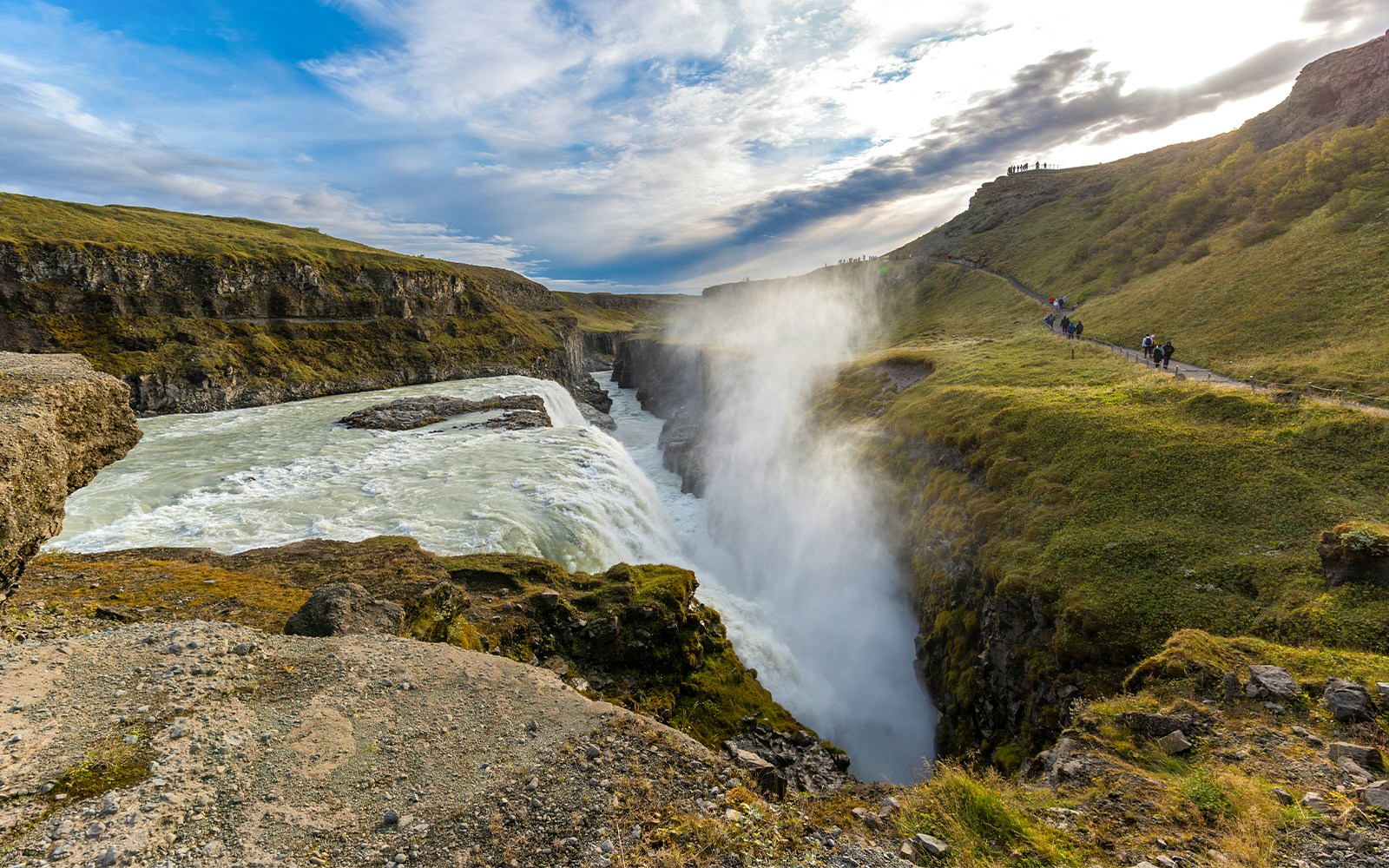 Gullfoss Waterfall in Iceland