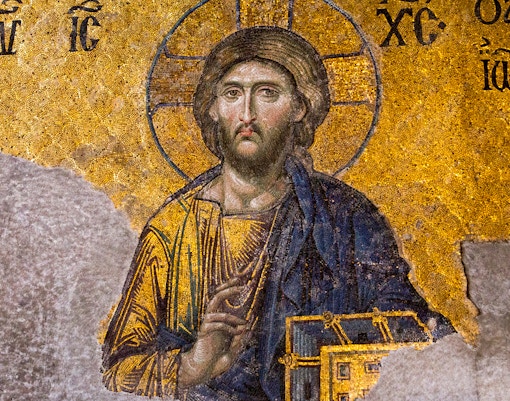 Byzantine Icon inside Montserrat Museum