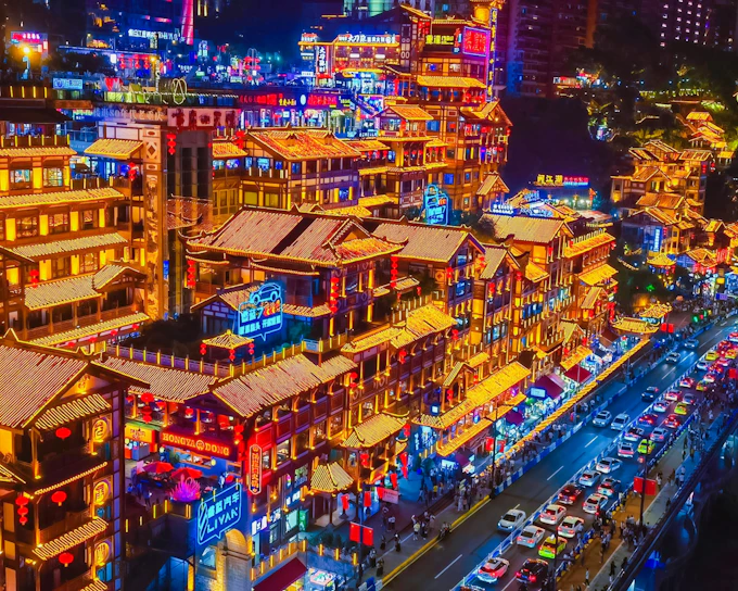Chongqing City Tour with Yangtze Cableway, Ciqikou Ancient Town & Liziba Monorail Station
