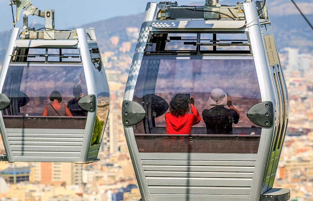 Teleférico al atardecer
