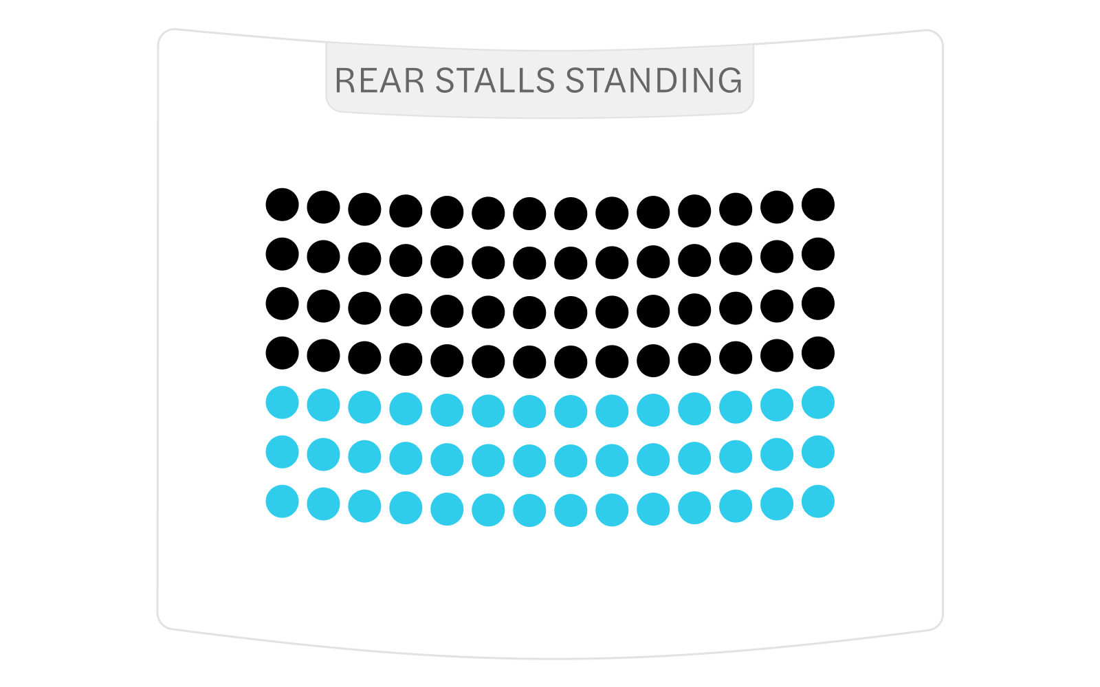 Soho theatre Main Seat Plan