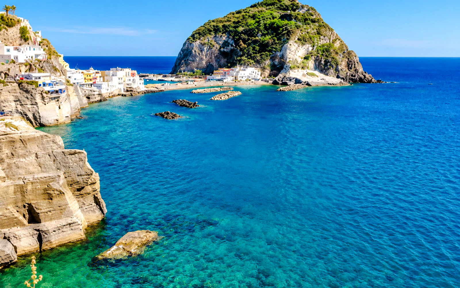 Ischia Around-the-Island Boat Tour with Swimming Stops and Lunch