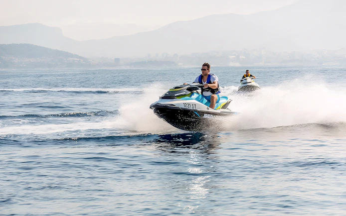 Jet Ski Safari Split with Speedboat Transfer & Beach Break