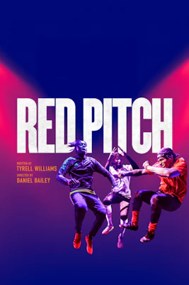 Red Pitch theater performance in London, showcasing dynamic stage action.