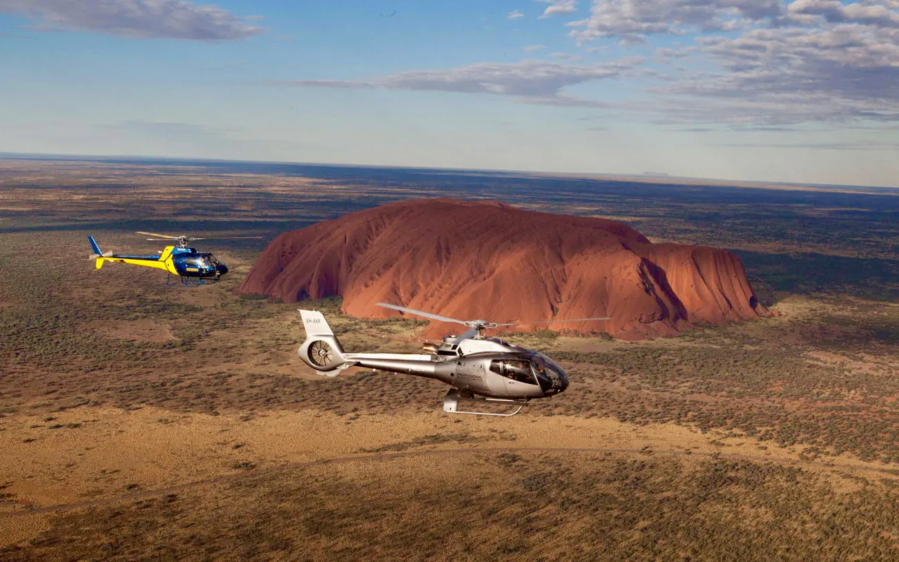 36 Minute Uluru and Kata Tjuta Sunset Helicopter Flight