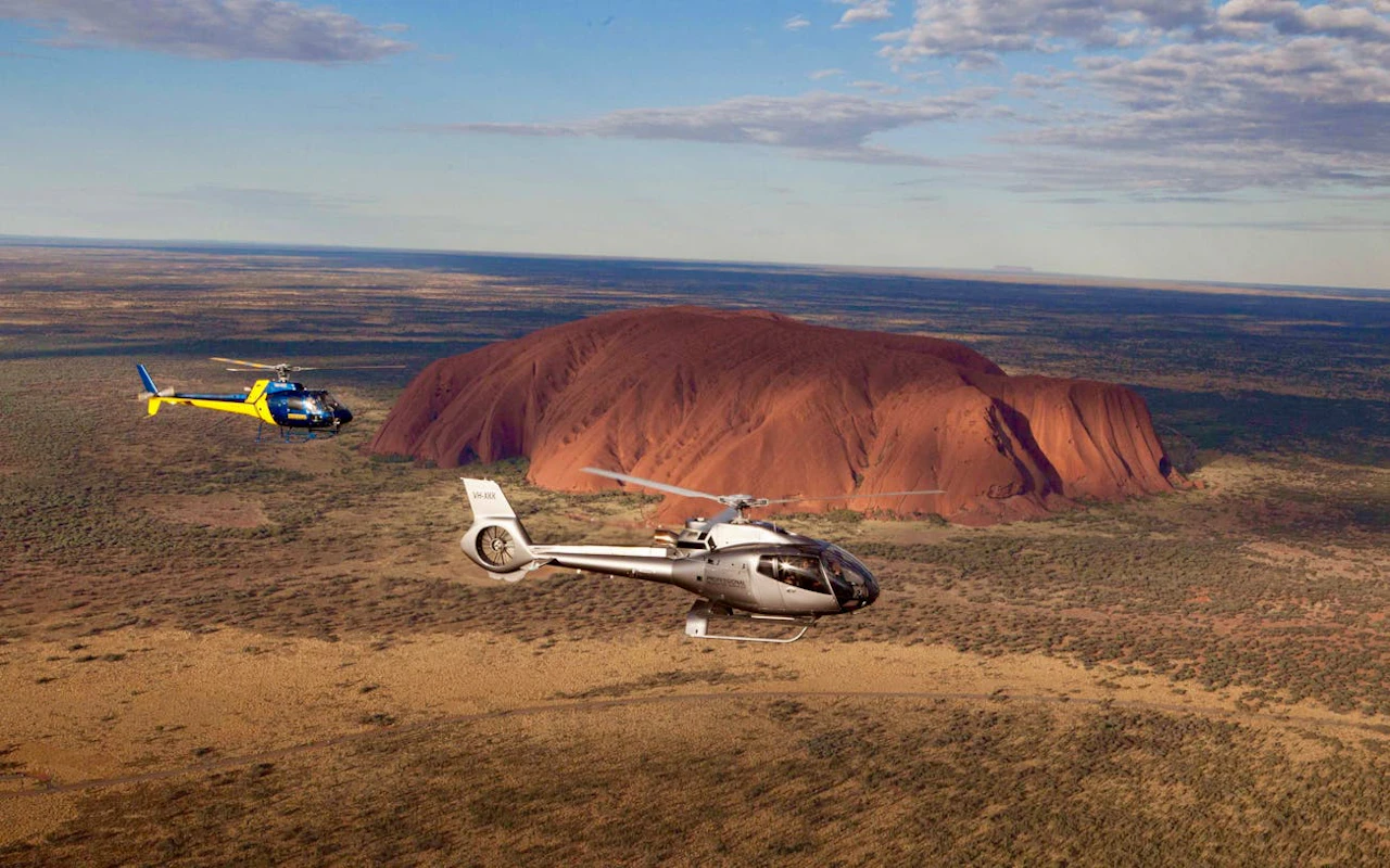 36 Minute Uluru and Kata Tjuta Sunset Helicopter Flight