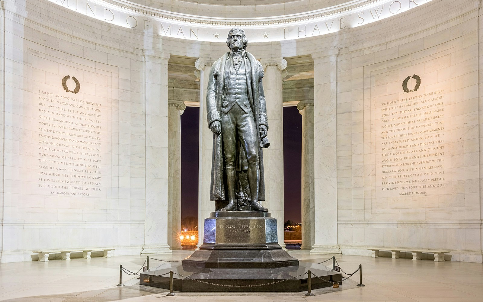 Thomas Jefferson Memorial in Washington DC.