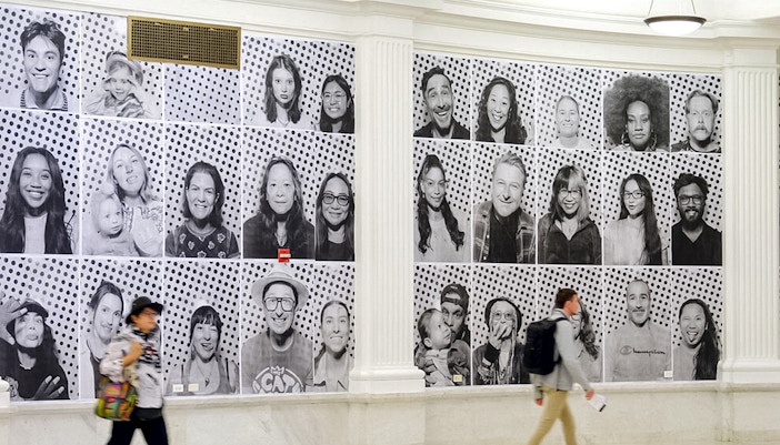 Portraits displayed in Futter Gallery highlighting Climate and Health Dreams We Carry exhibition.