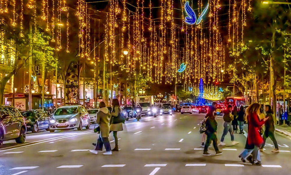 Christmas decoration in Barcelona
