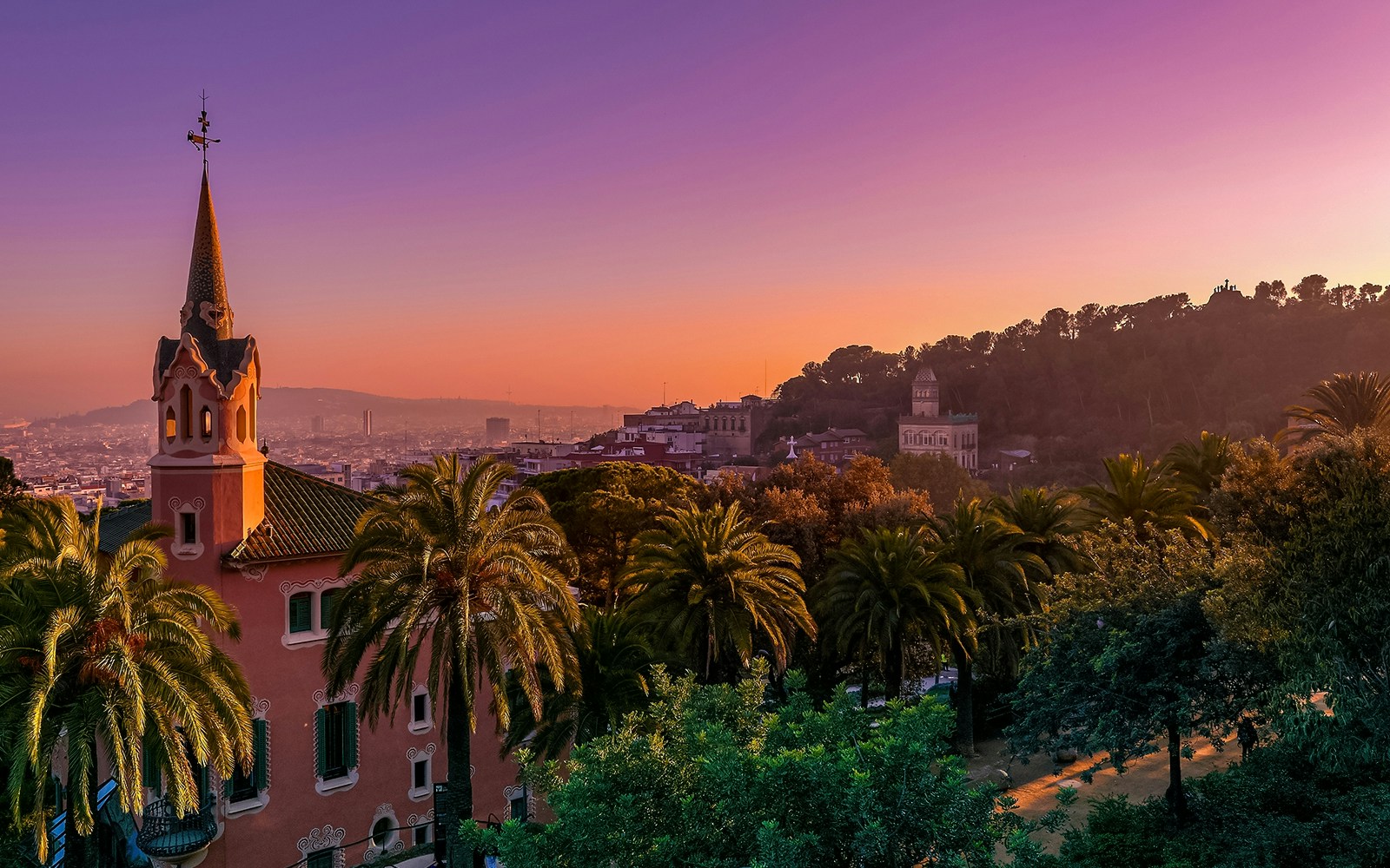 Park Guell sunset