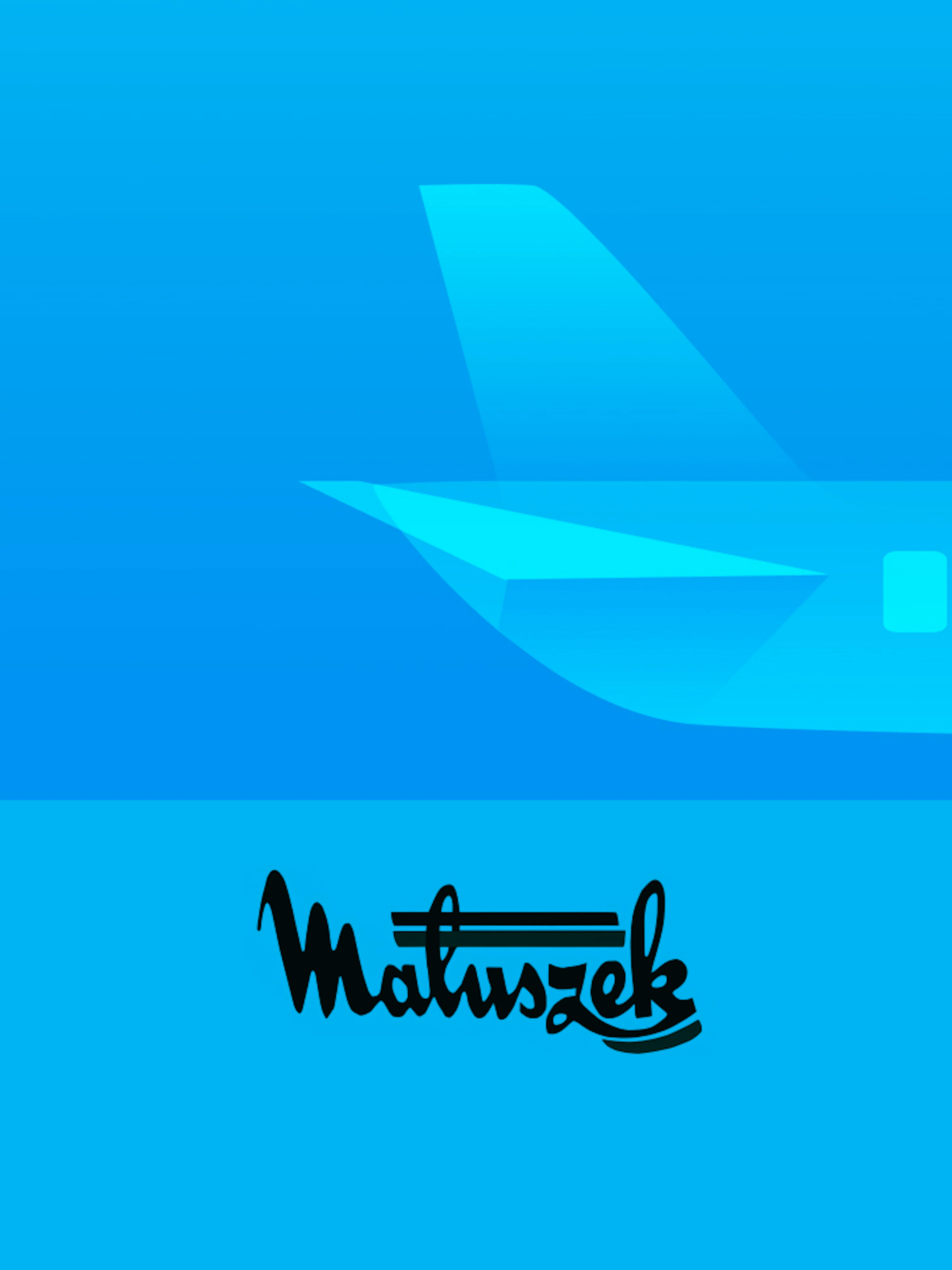 Airplane graphic for round-trip tickets between Katowice Airport and Krakow.