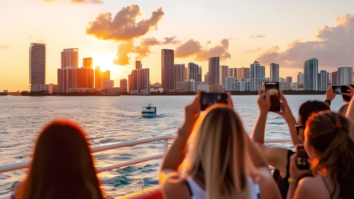 Guests enjoying a scenic cruise in Miami