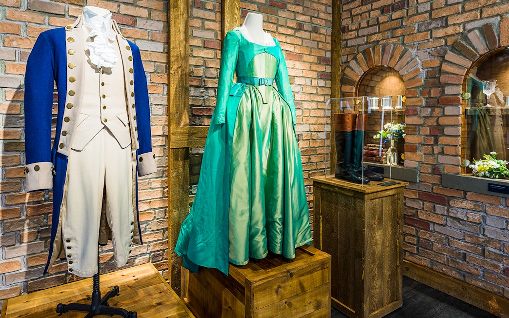 Costumes from Broadway shows displayed at The Museum of Broadway.