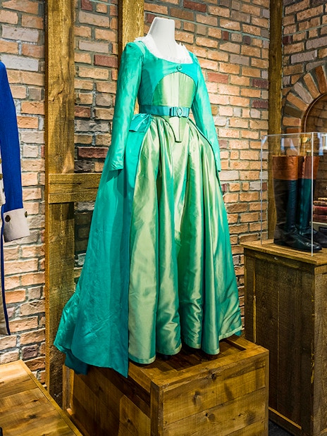 Costumes from Broadway shows displayed at The Museum of Broadway.