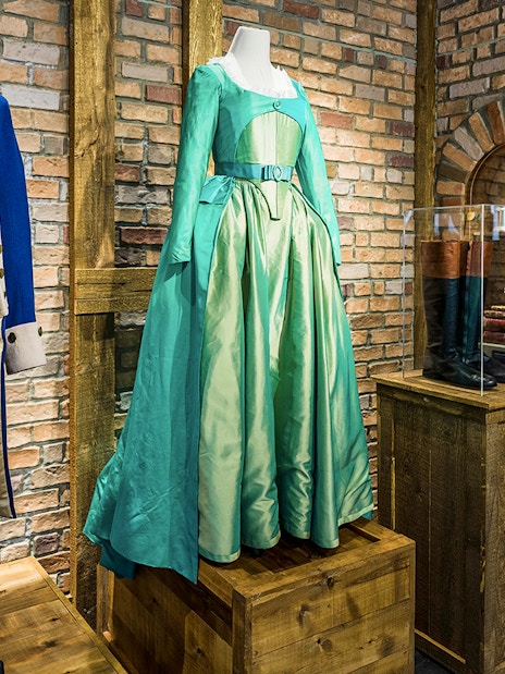 Costumes from Broadway shows displayed at The Museum of Broadway.