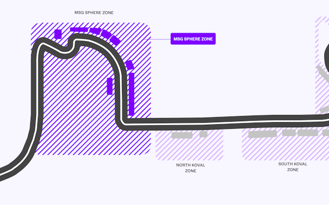 Bancadas da F1 Las Vegas